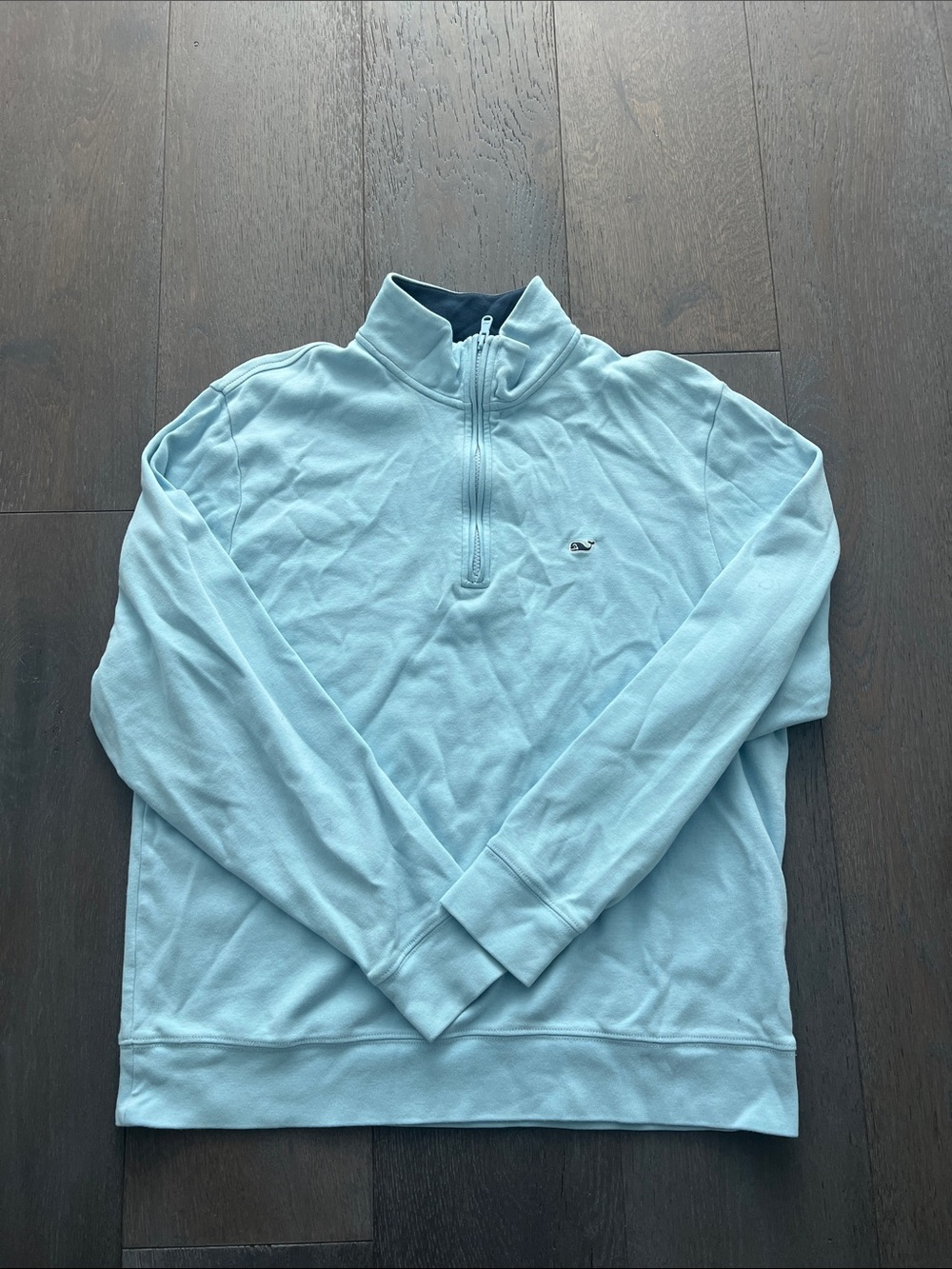 Vineyard Vines Light Blue Quarter-Zip Pullover